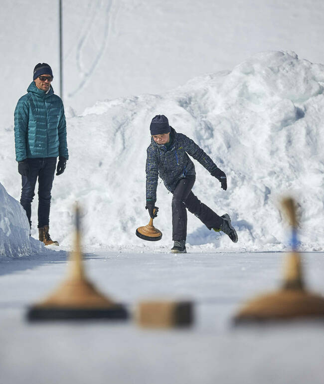 Ice stock sport in Ischgl 